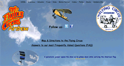 Desktop Screenshot of flyingcircusairshow.com